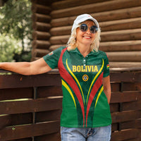 Custom Football 2026 Bolivia Women Polo Shirt La Verde Come On