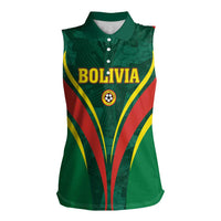 Custom Football 2026 Bolivia Women Sleeveless Polo Shirt La Verde Come On