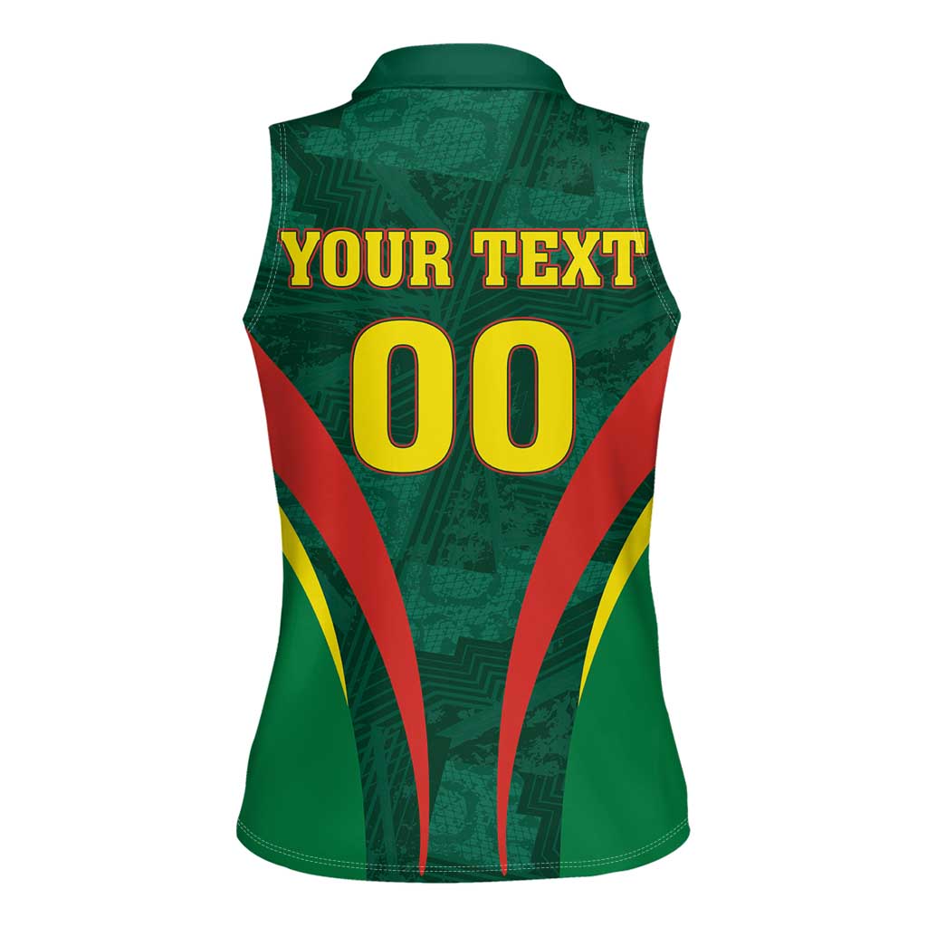 Custom Football 2026 Bolivia Women Sleeveless Polo Shirt La Verde Come On