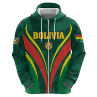 Custom Football 2026 Bolivia Zip Hoodie La Verde Come On