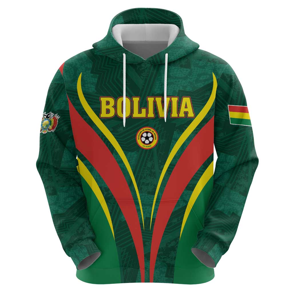 Custom Football 2026 Bolivia Zip Hoodie La Verde Come On