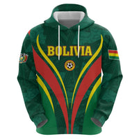 Custom Football 2026 Bolivia Zip Hoodie La Verde Come On