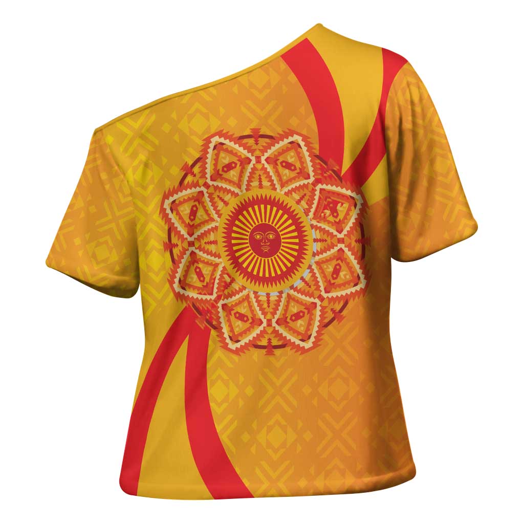 Inti Raymi Cross Shoulder Shirt Inca Empire Spirit
