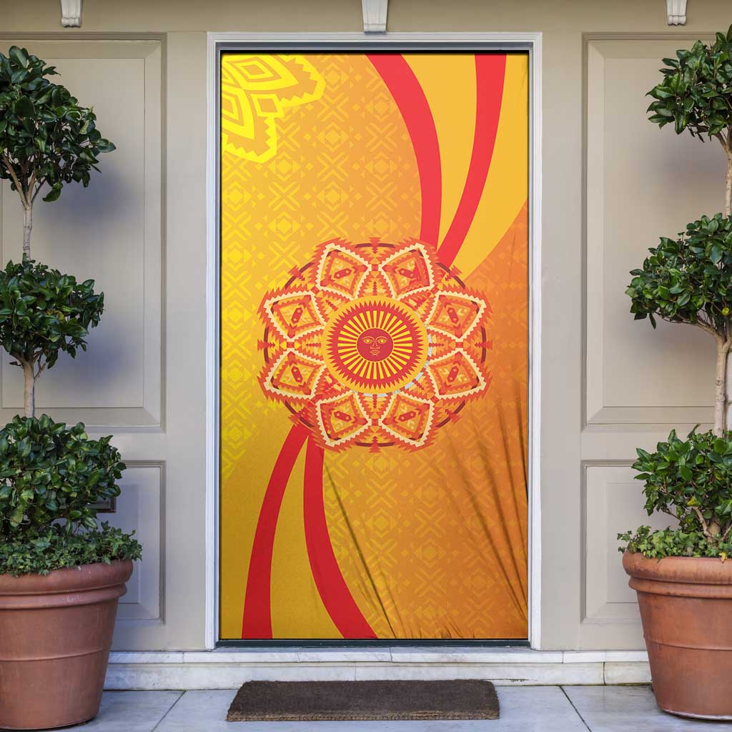 Inti Raymi Door Cover Inca Empire Spirit
