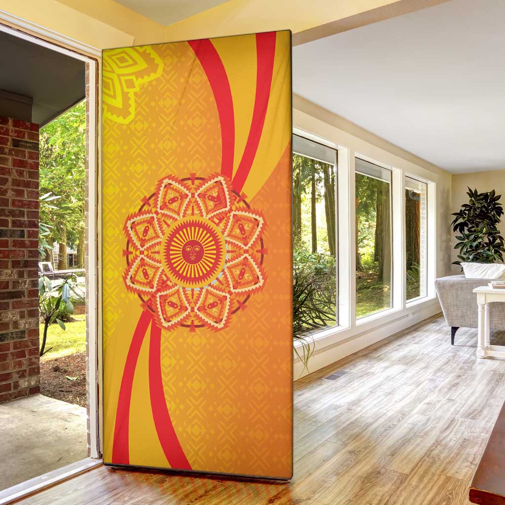 Inti Raymi Door Cover Inca Empire Spirit