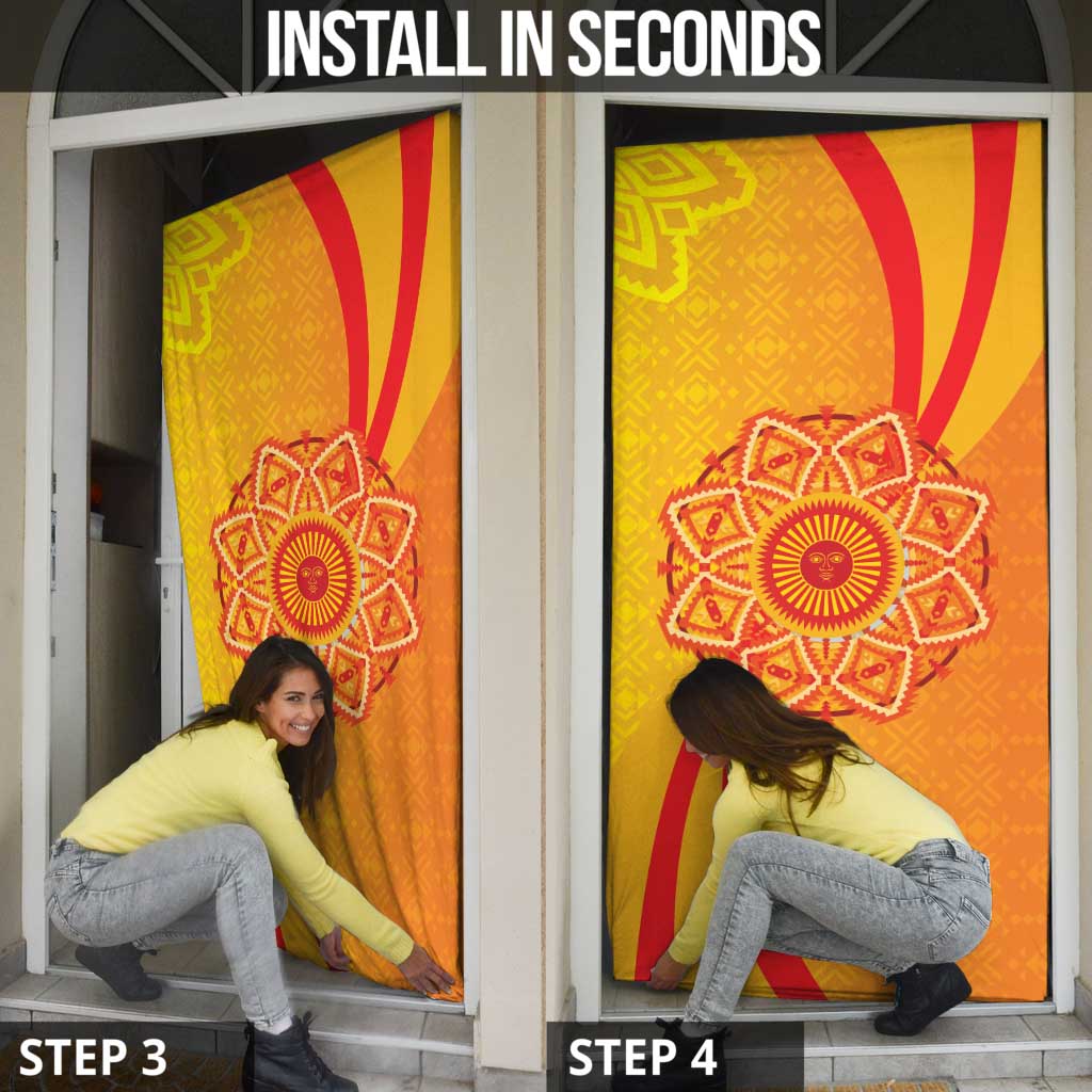 Inti Raymi Door Cover Inca Empire Spirit