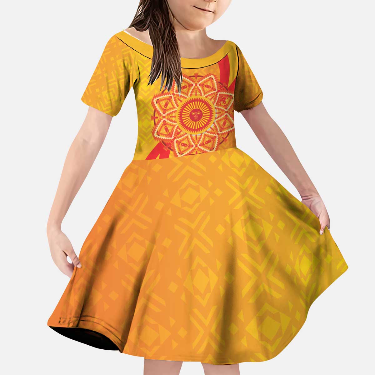 Inti Raymi Kid Short Sleeve Dress Inca Empire Spirit