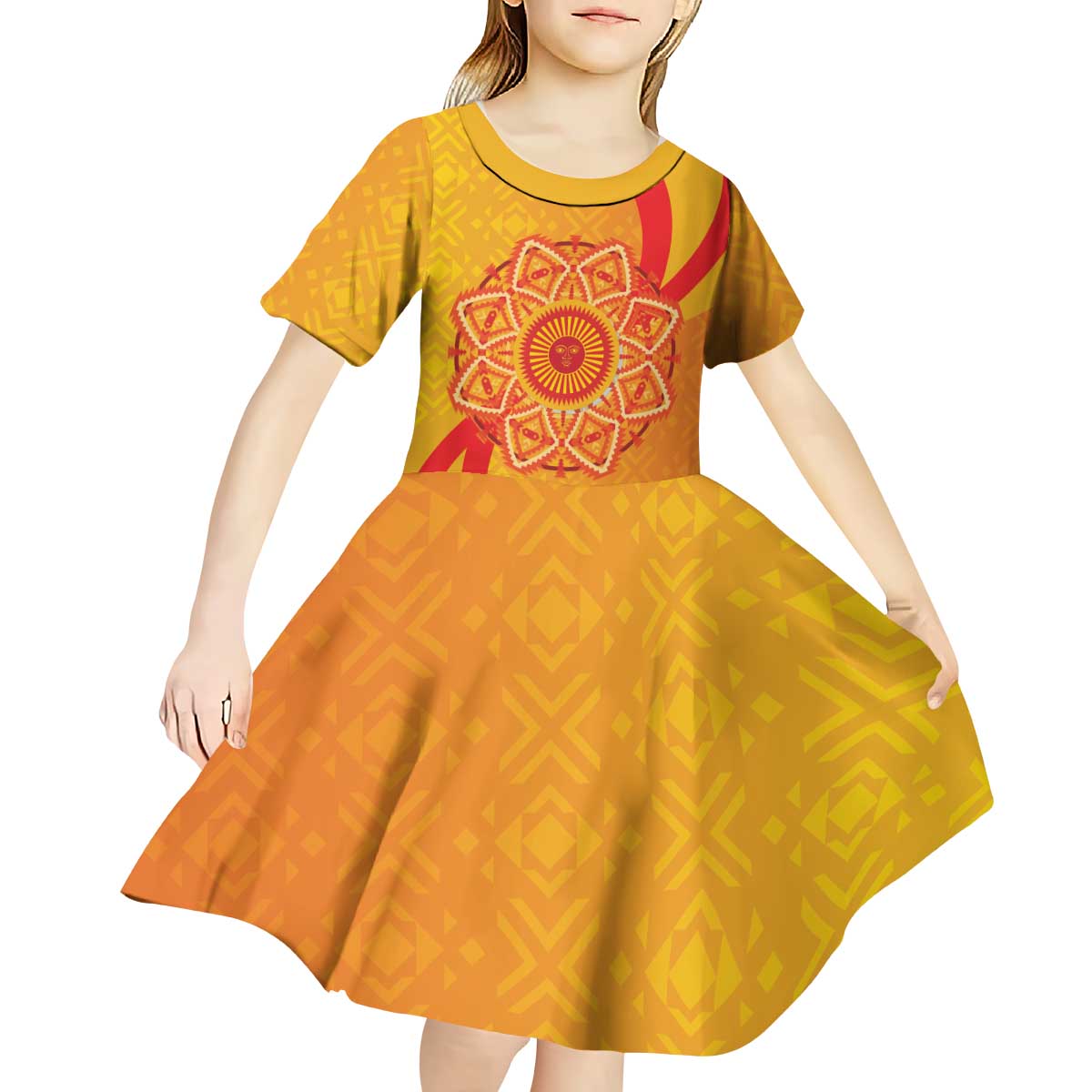Inti Raymi Kid Short Sleeve Dress Inca Empire Spirit