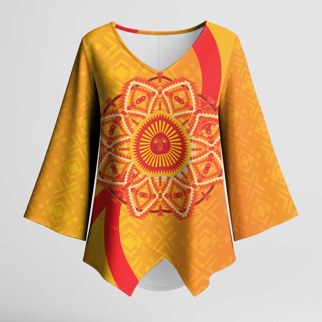 Inti Raymi Kimono Sleeve Blouse Inca Empire Spirit
