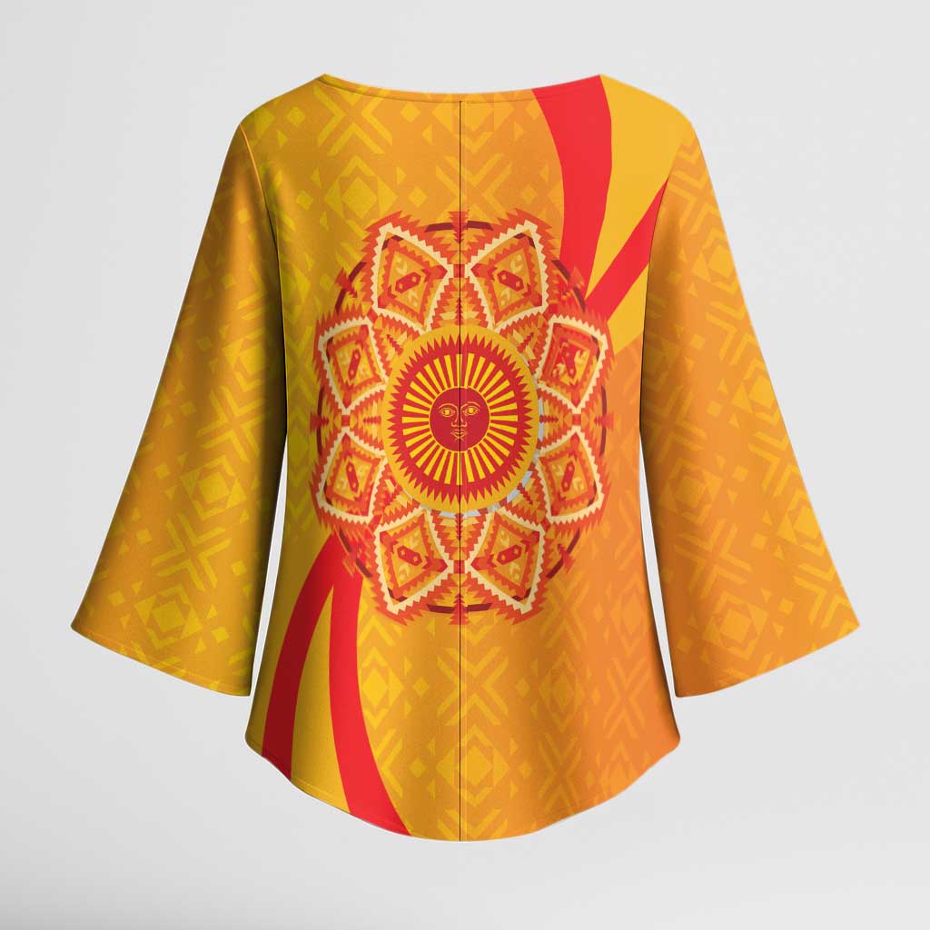 Inti Raymi Kimono Sleeve Blouse Inca Empire Spirit