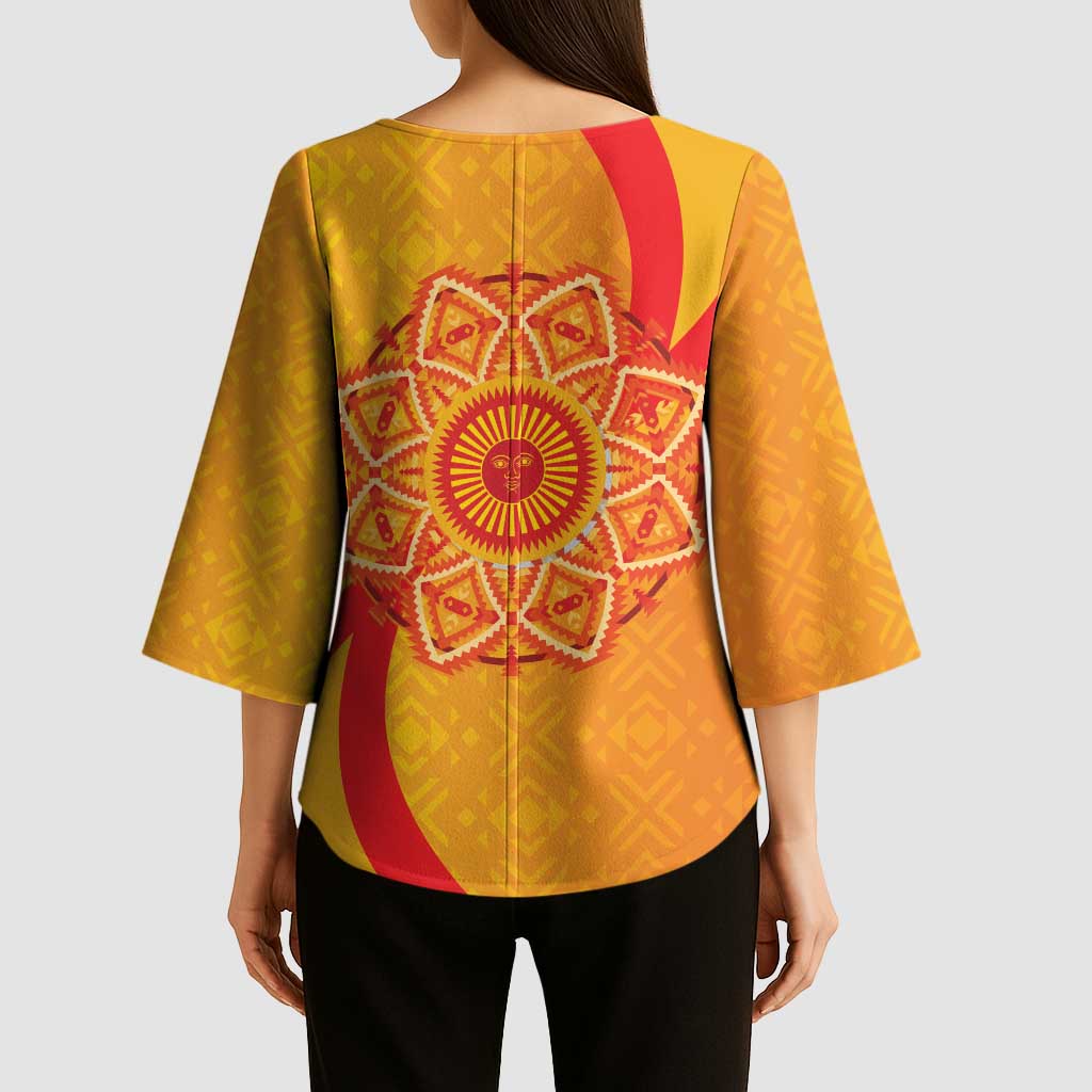 Inti Raymi Kimono Sleeve Blouse Inca Empire Spirit