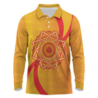 Inti Raymi Long Sleeve Polo Shirt Inca Empire Spirit
