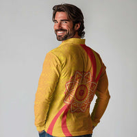 Inti Raymi Long Sleeve Polo Shirt Inca Empire Spirit