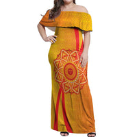 Inti Raymi Off Shoulder Maxi Dress Inca Empire Spirit
