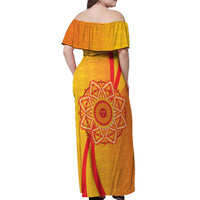 Inti Raymi Off Shoulder Maxi Dress Inca Empire Spirit