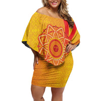 Inti Raymi Off Shoulder Short Dress Inca Empire Spirit