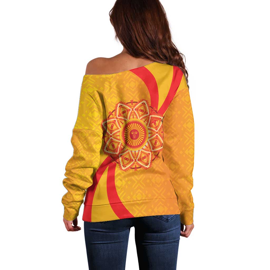 Inti Raymi Off Shoulder Sweater Inca Empire Spirit