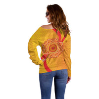 Inti Raymi Off Shoulder Sweater Inca Empire Spirit