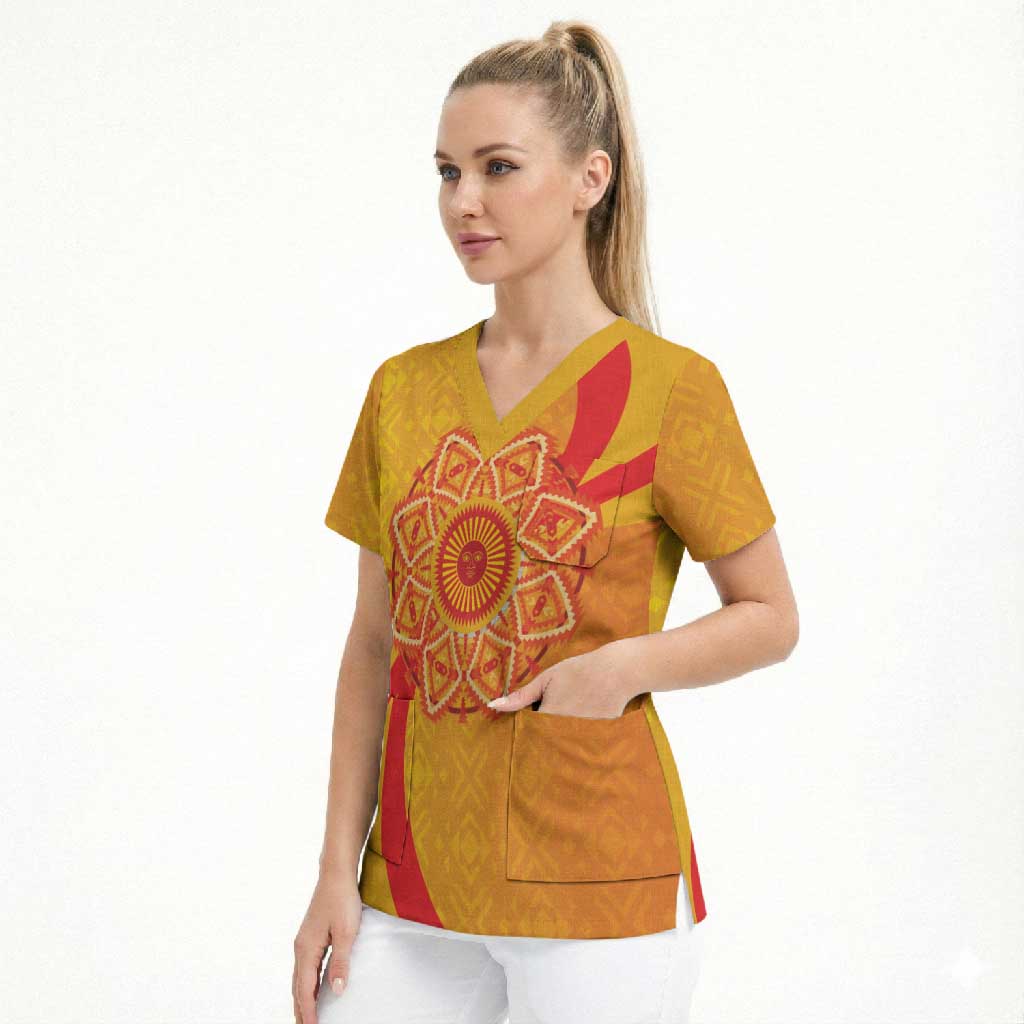 Inti Raymi Scrub Top Inca Empire Spirit