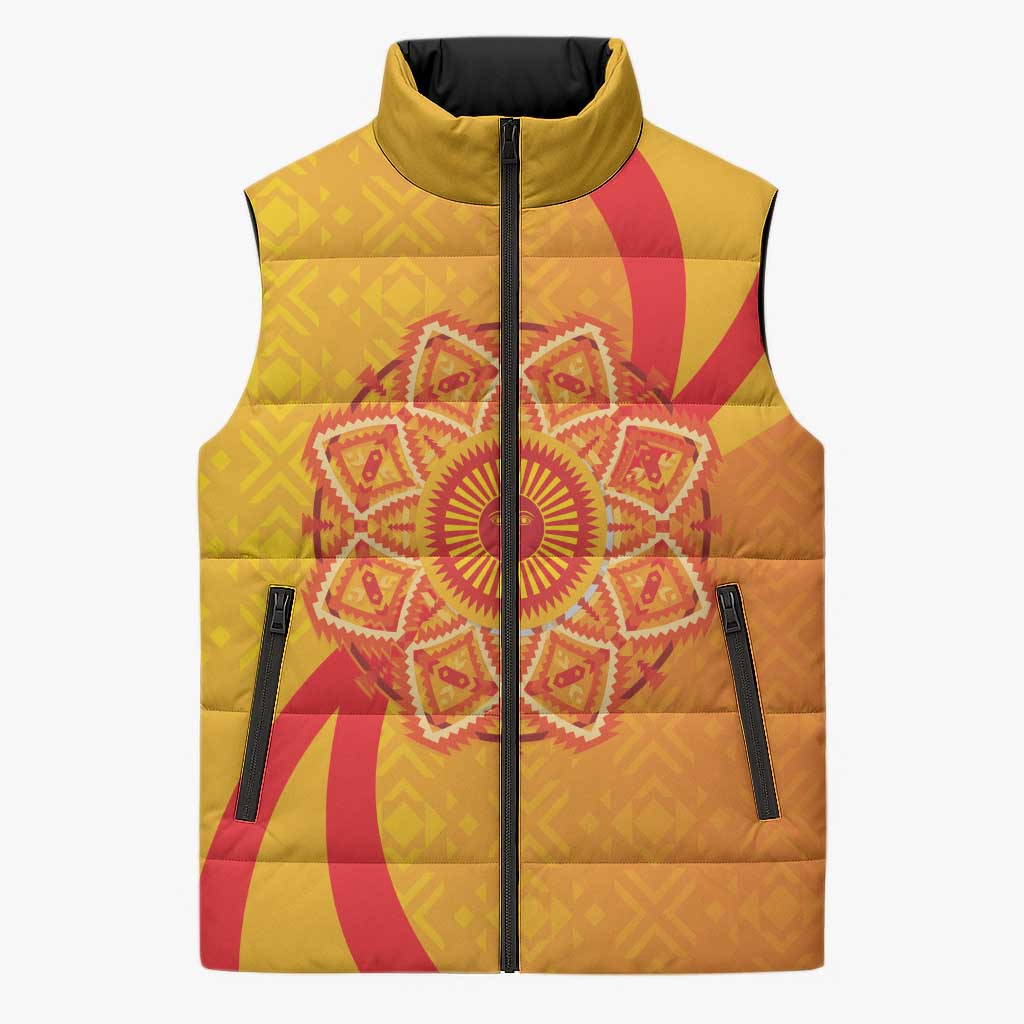 Inti Raymi Sleeveless Puffer Jacket Inca Empire Spirit