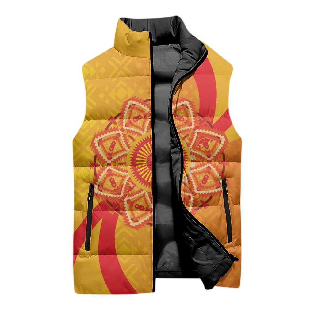 Inti Raymi Sleeveless Puffer Jacket Inca Empire Spirit