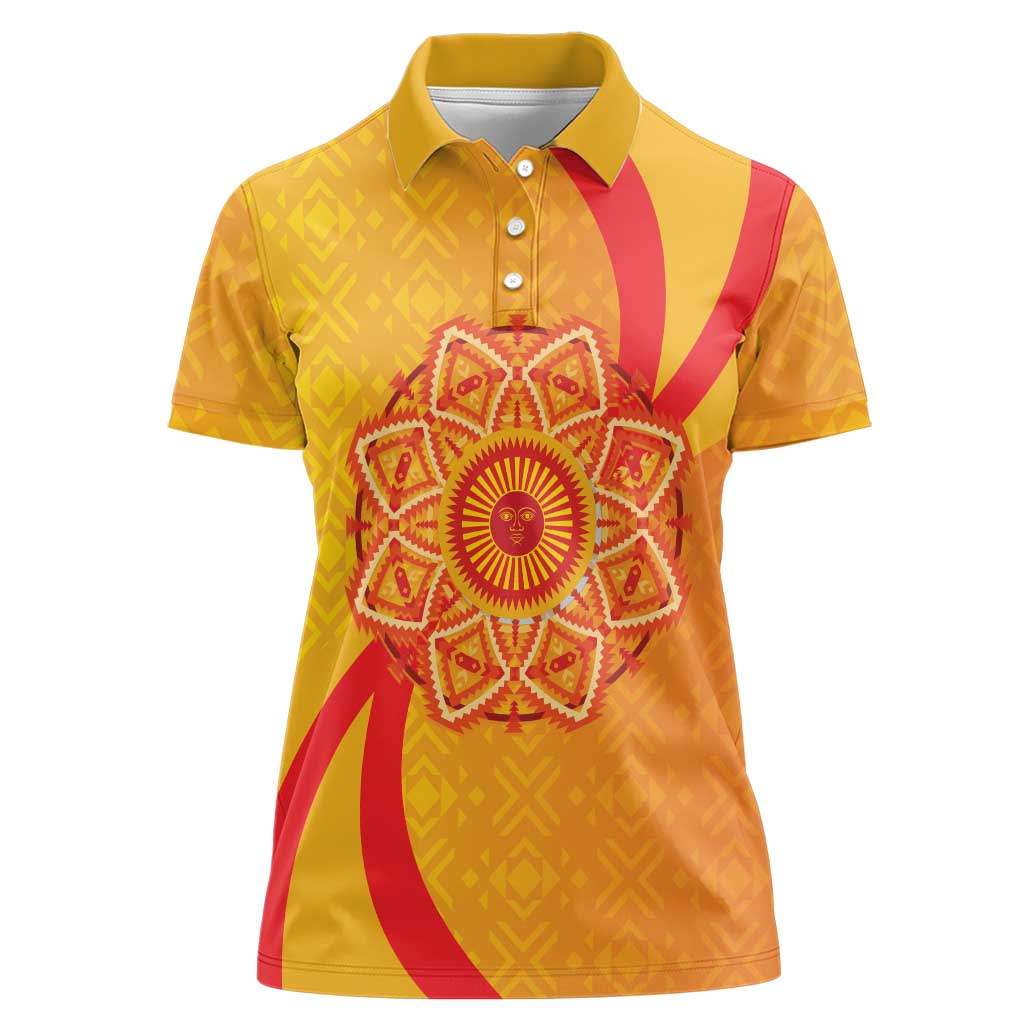 Inti Raymi Women Polo Shirt Inca Empire Spirit
