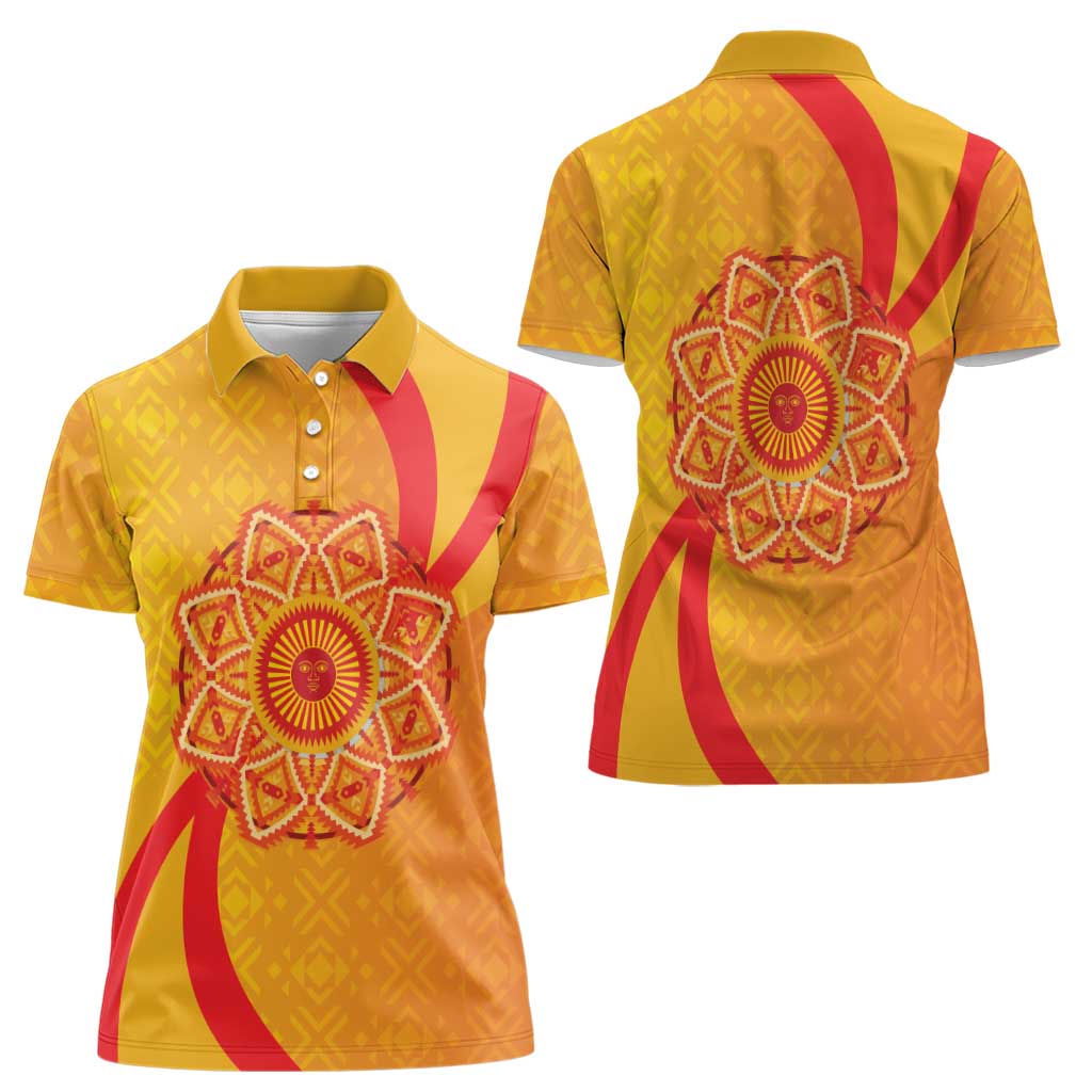 Inti Raymi Women Polo Shirt Inca Empire Spirit