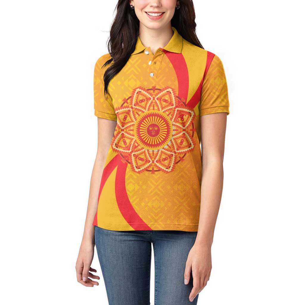 Inti Raymi Women Polo Shirt Inca Empire Spirit
