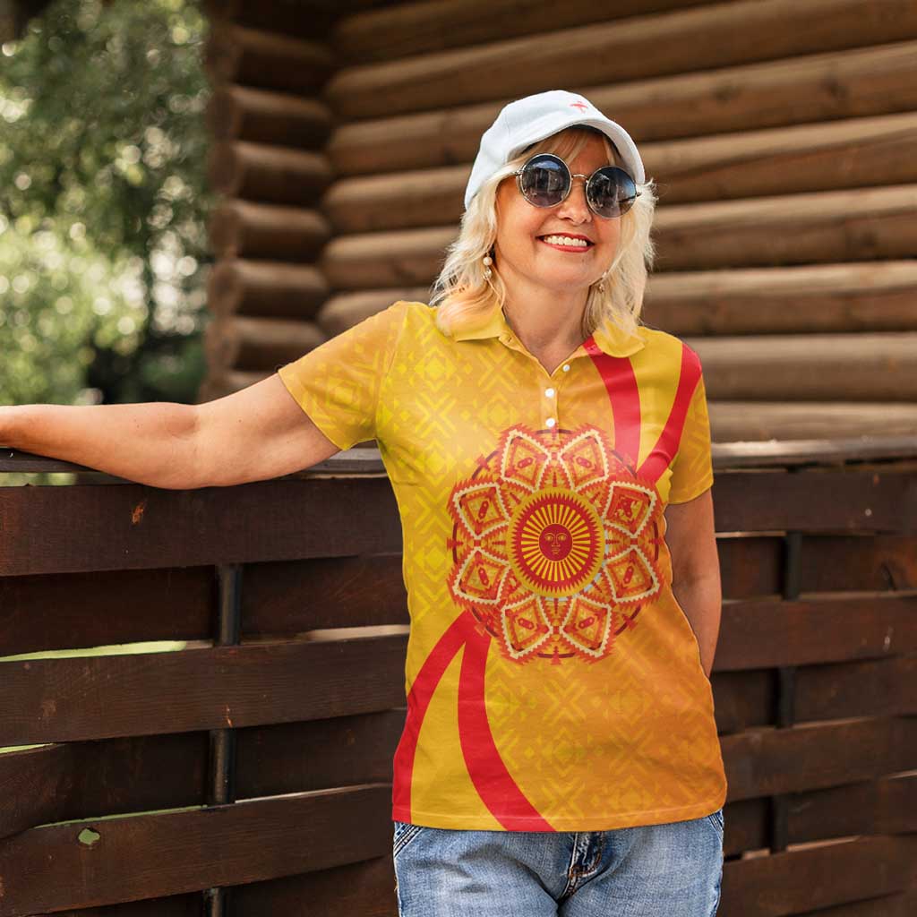 Inti Raymi Women Polo Shirt Inca Empire Spirit