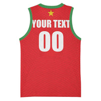 Custom Football 2026 Suriname Red Basketball Jersey Sranankondre Fubal Pluga