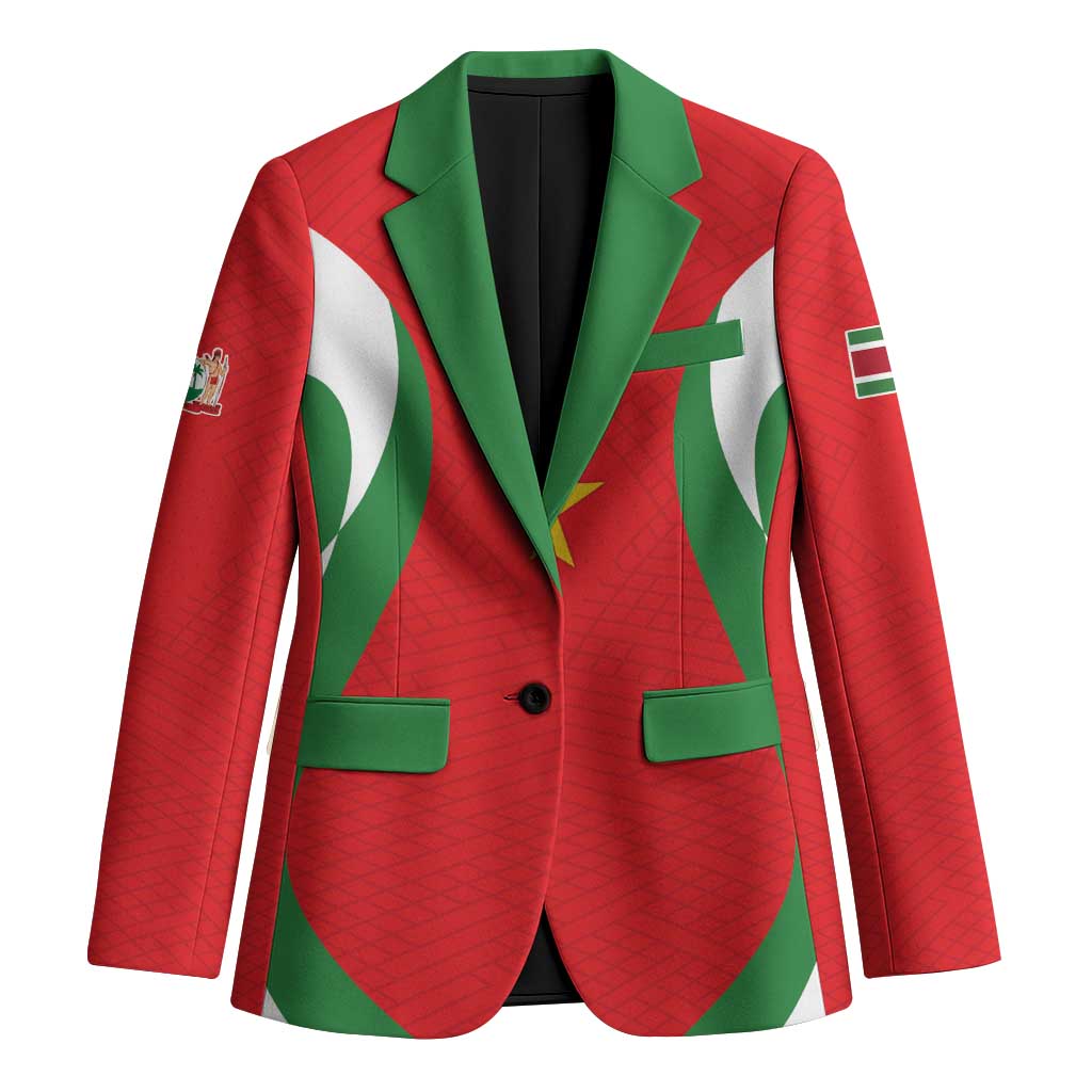 Custom Football 2026 Suriname Red Blazer Sranankondre Fubal Pluga