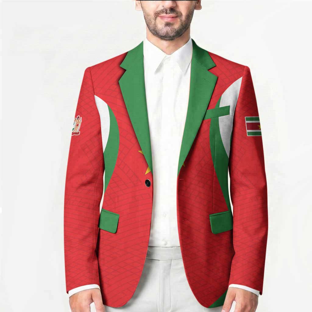 Custom Football 2026 Suriname Red Blazer Sranankondre Fubal Pluga