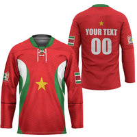 Custom Football 2026 Suriname Red Hockey Jersey Sranankondre Fubal Pluga