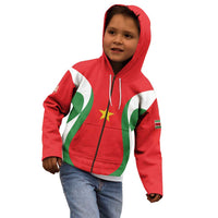 Custom Football 2026 Suriname Red Kid Hoodie Sranankondre Fubal Pluga