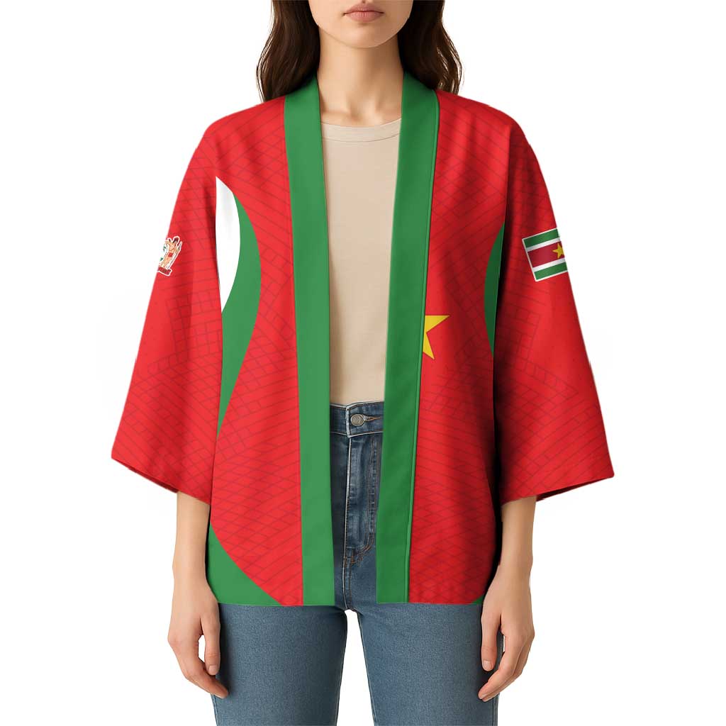 Custom Football 2026 Suriname Red Kimono Sranankondre Fubal Pluga