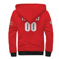 Custom Football 2026 Suriname Red Sherpa Hoodie Sranankondre Fubal Pluga