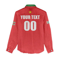 Custom Football 2026 Suriname Red Women Casual Shirt Sranankondre Fubal Pluga