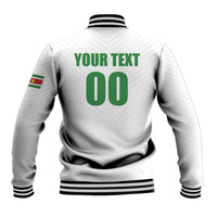 Custom Football 2026 Suriname White Baseball Jacket Natio Together We Rise