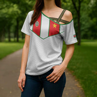 Custom Football 2026 Suriname White Cross Shoulder Shirt Natio Together We Rise