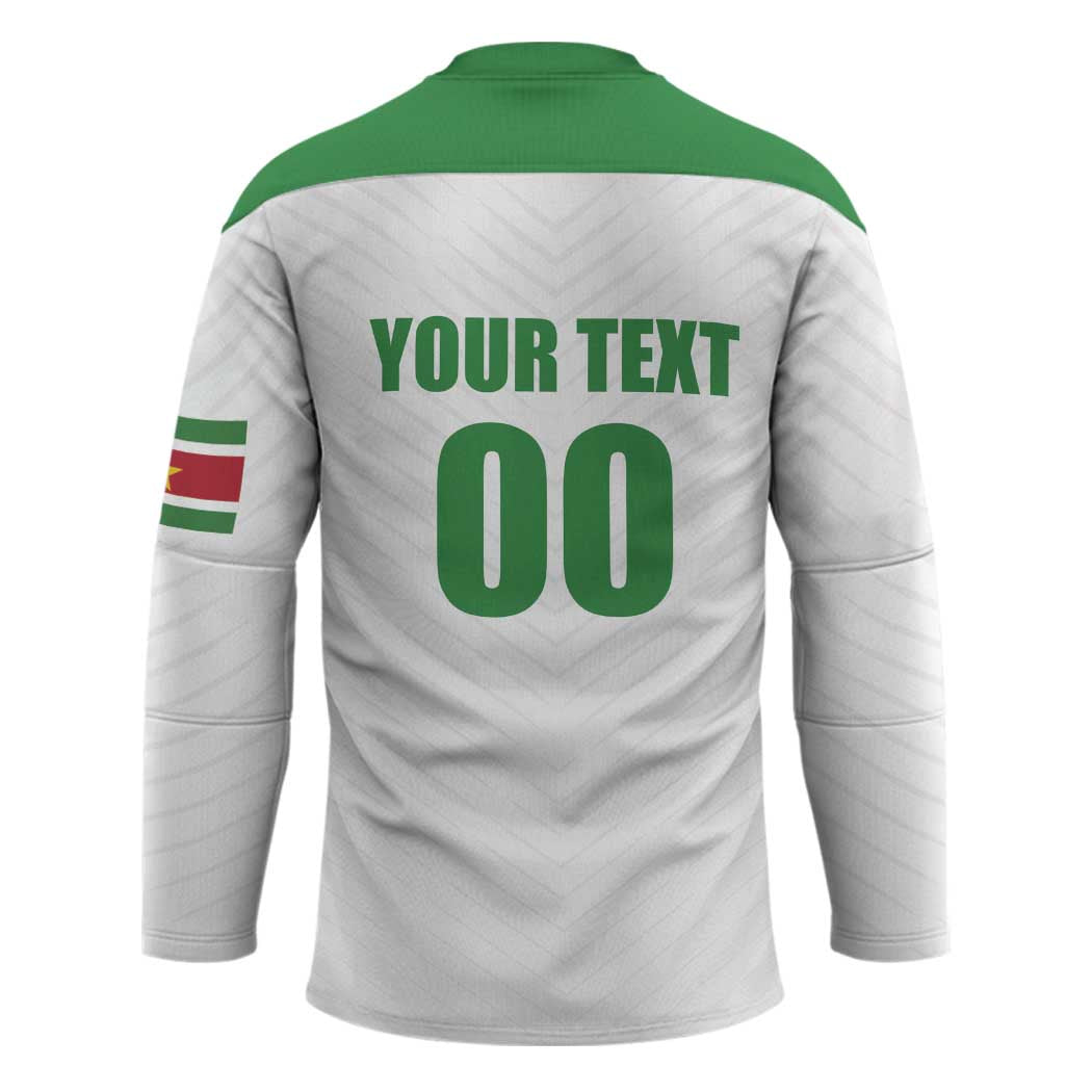 Custom Football 2026 Suriname White Hockey Jersey Natio Together We Rise