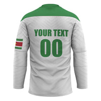 Custom Football 2026 Suriname White Hockey Jersey Natio Together We Rise