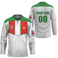 Custom Football 2026 Suriname White Hockey Jersey Natio Together We Rise