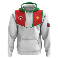 Custom Football 2026 Suriname White Hoodie Natio Together We Rise