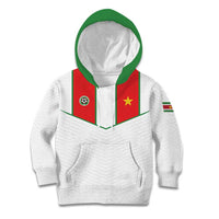 Custom Football 2026 Suriname White Kid Hoodie Natio Together We Rise