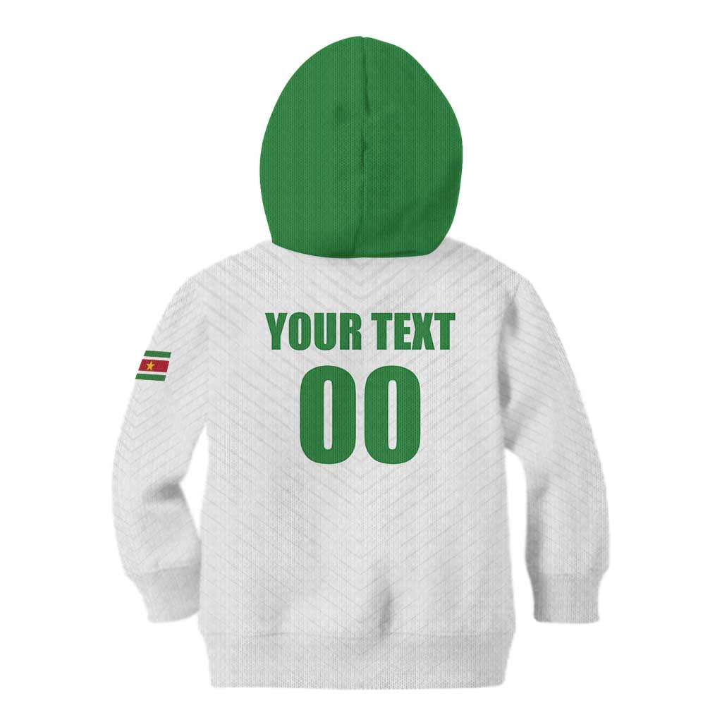 Custom Football 2026 Suriname White Kid Hoodie Natio Together We Rise