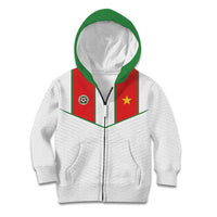 Custom Football 2026 Suriname White Kid Hoodie Natio Together We Rise