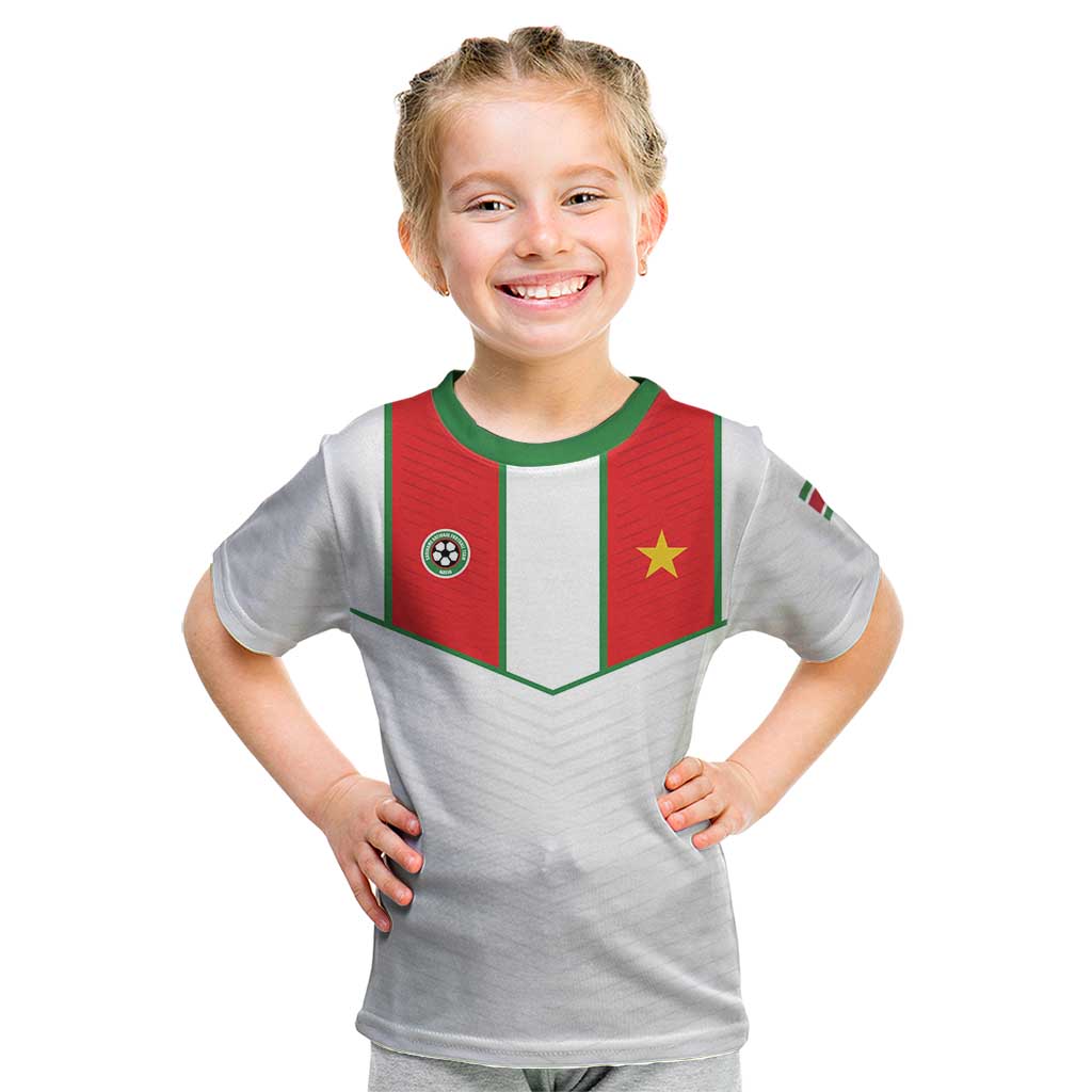 Custom Football 2026 Suriname White Kid T Shirt Natio Together We Rise