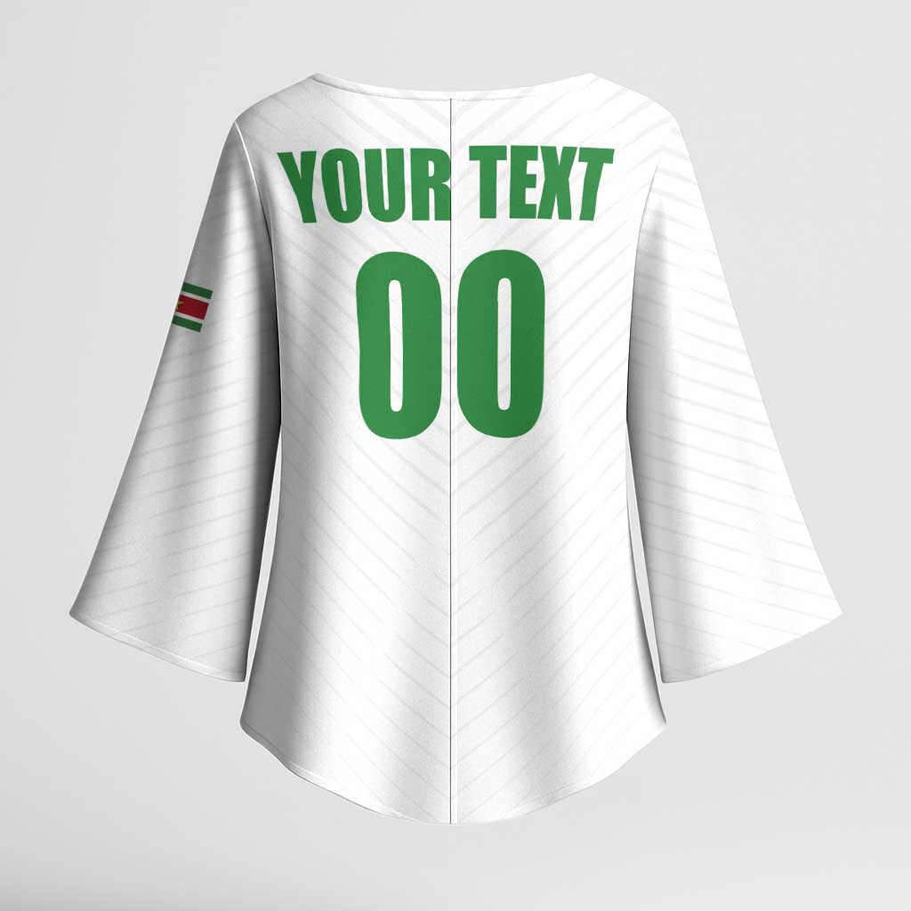 Custom Football 2026 Suriname White Kimono Sleeve Blouse Natio Together We Rise
