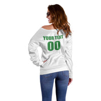 Custom Football 2026 Suriname White Off Shoulder Sweater Natio Together We Rise