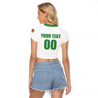 Custom Football 2026 Suriname White Raglan Cropped T Shirt Natio Together We Rise